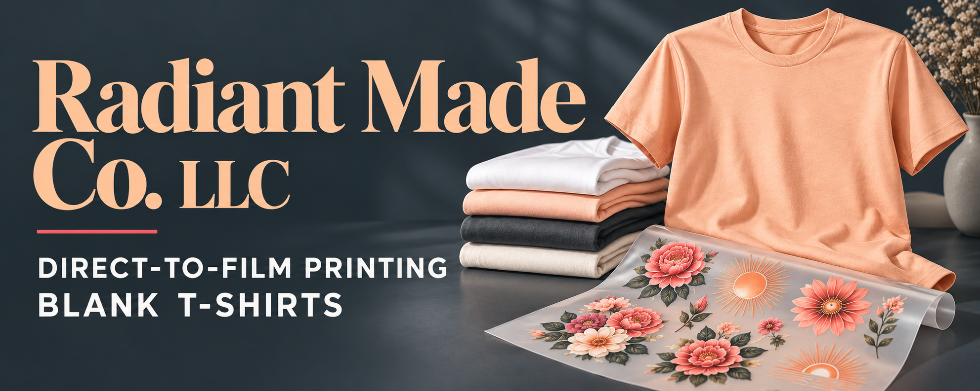 Radiant Made Co. LLC — Direct-to-film printing and blank T-shirts
